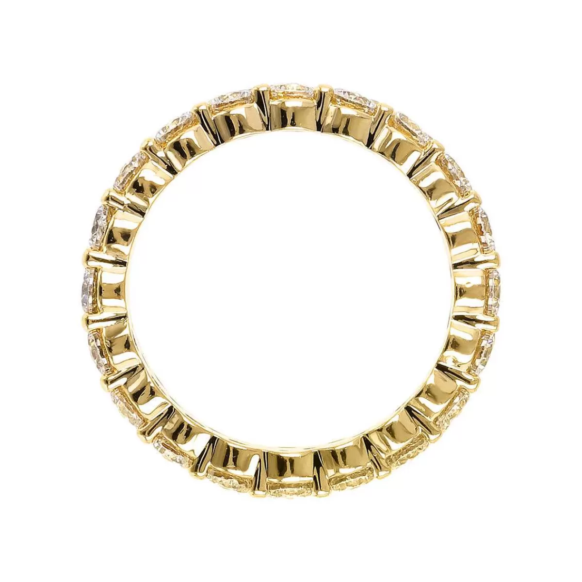 Flash Sale Anello Dorato Con Tre File Di Zirconi Dorati Anelli
