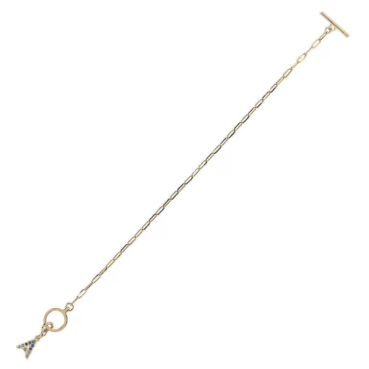 Discount Bracciale A Catena Forzatina Dorata Con Pendente Lettera In Pave Di Zirconi Bracciali
