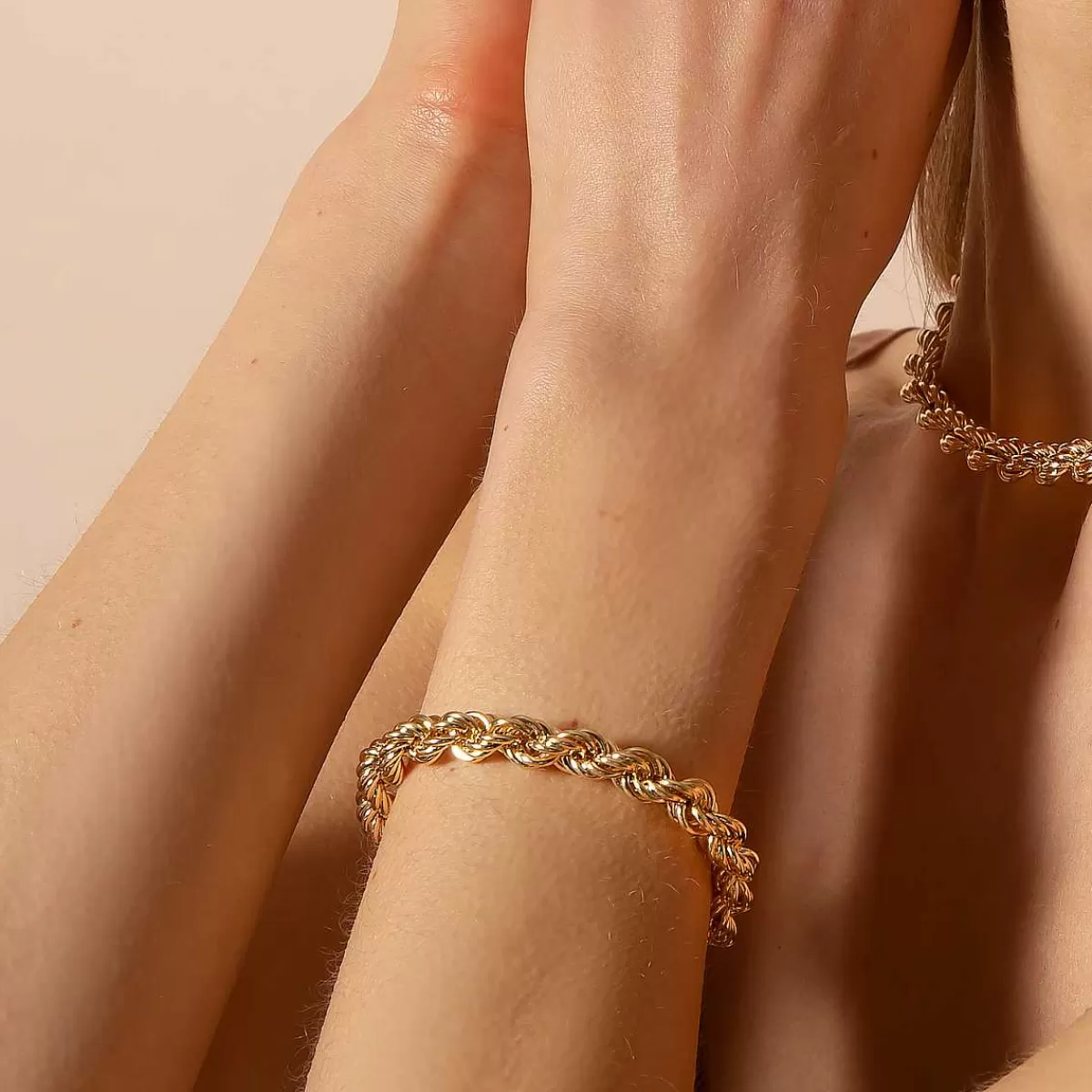 Online Bracciale A Catena In Corda Dorata Bracciali
