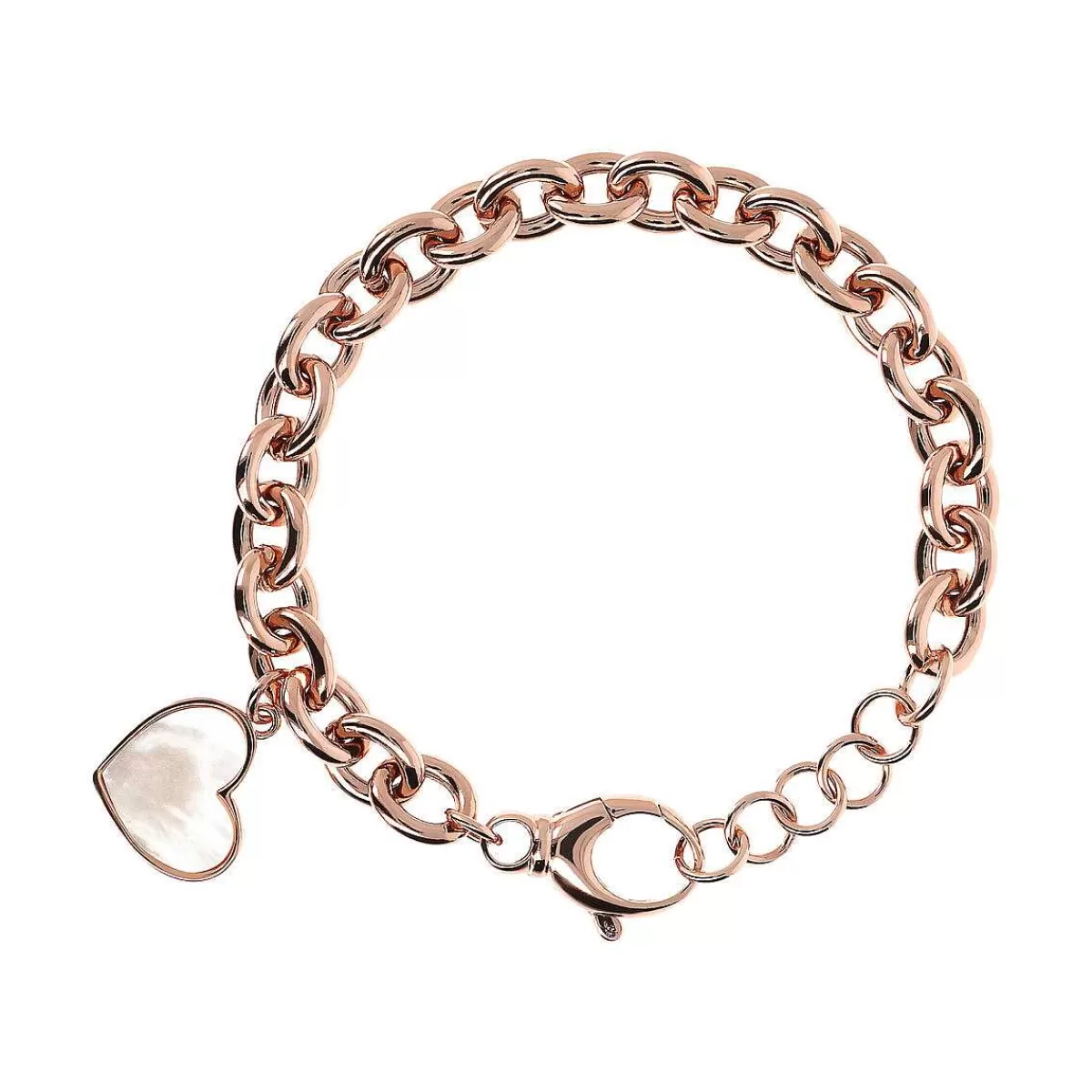 Best Bracciale A Catena Rolo Con Pendente A Cuore In Pietra Naturale Bracciali