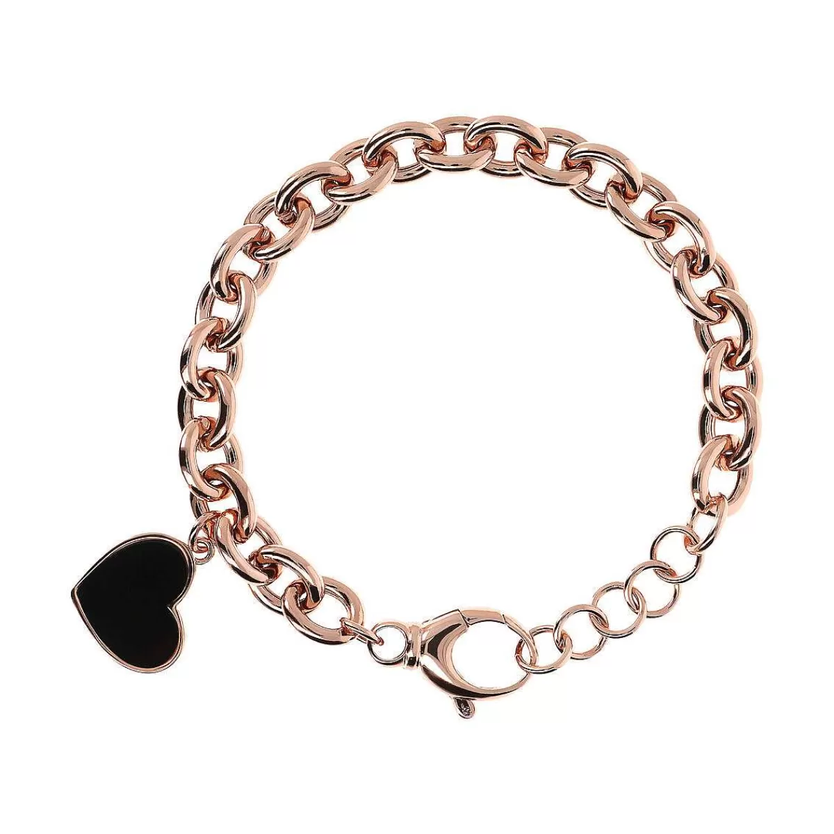 Best Bracciale A Catena Rolo Con Pendente A Cuore In Pietra Naturale Bracciali