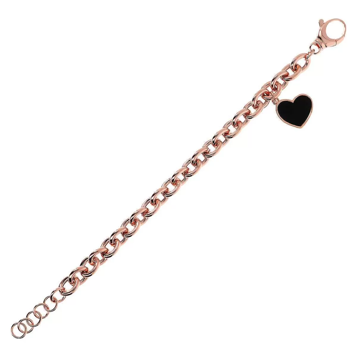 Best Bracciale A Catena Rolo Con Pendente A Cuore In Pietra Naturale Bracciali