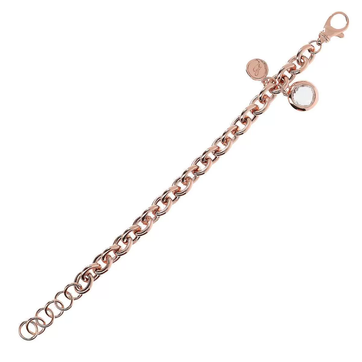 Store Bracciale A Catena Rolo Con Pendente Rotondo In Pietra Naturale Bracciali