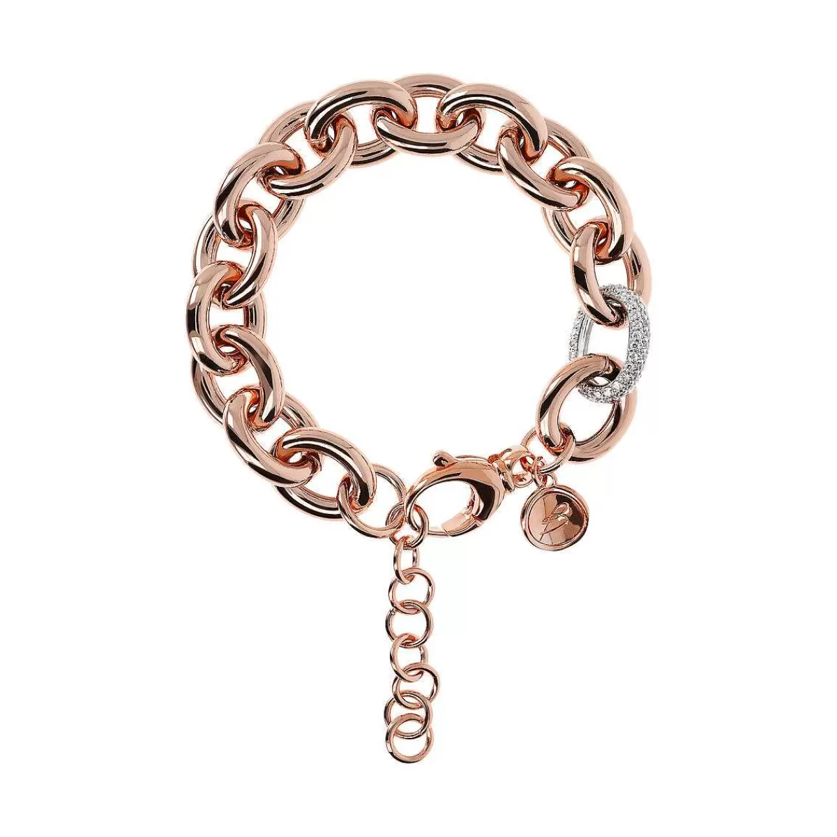 Flash Sale Bracciale Catena Rolo Con Elemento Pave In Spinello Nero O Zirconi Cubici Bracciali