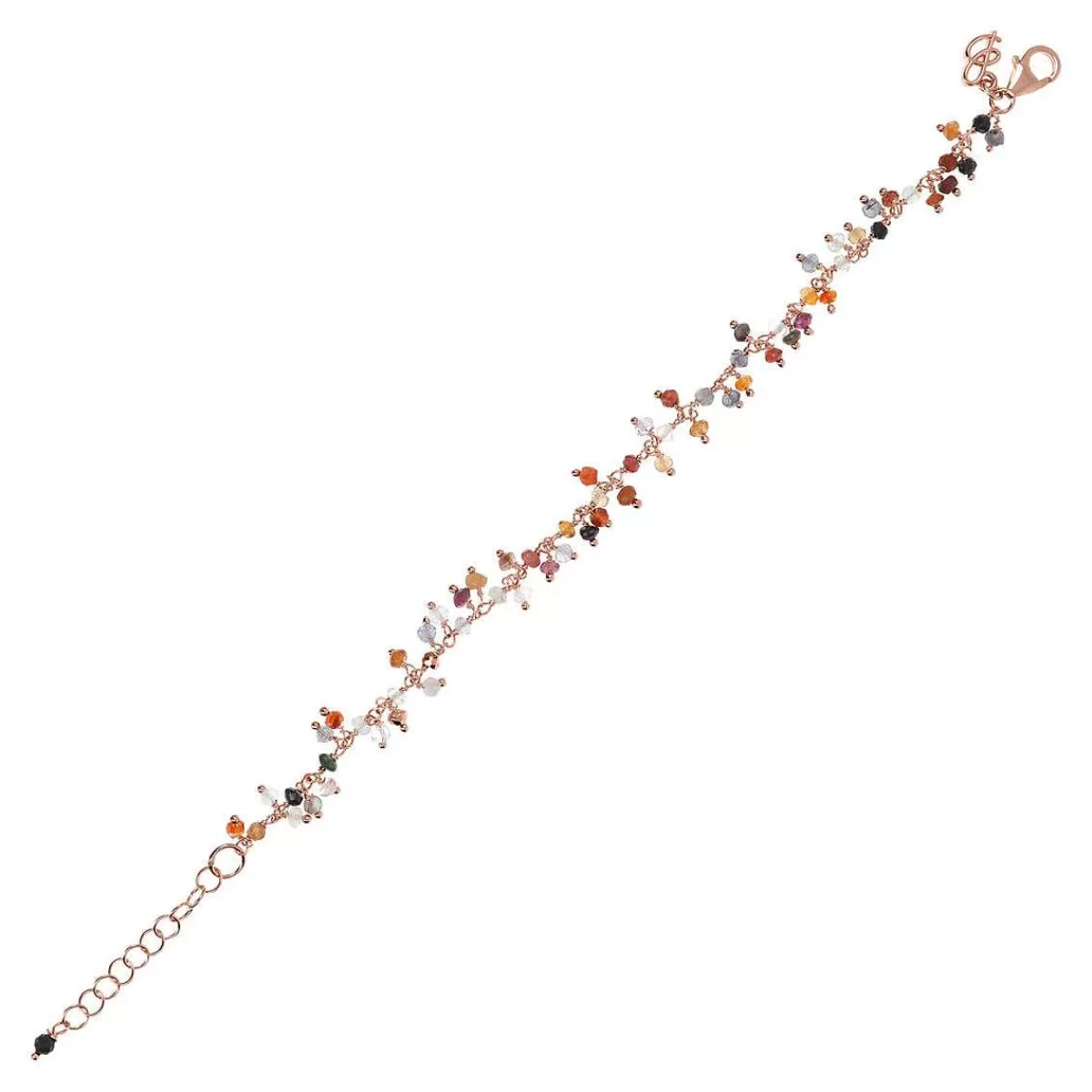 Store Bracciale Con Piccoli Charms In Quarzo Multicolor Bracciali