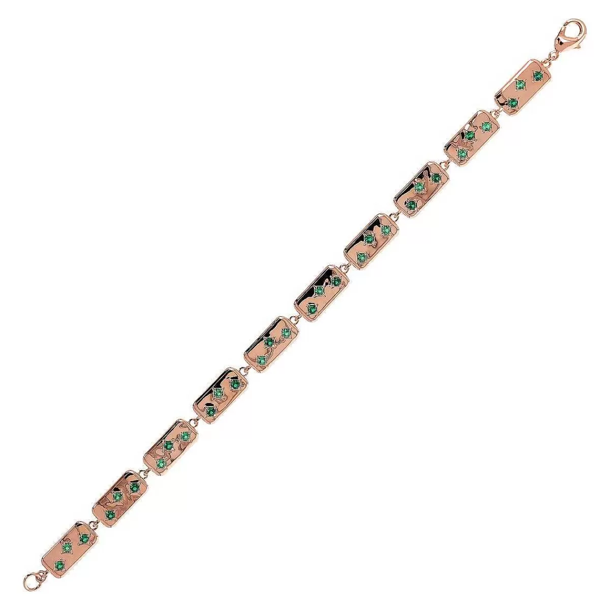 Sale Bracciale Etoile Con Elementi Rettangolari E Punti Luce In Cubic Zirconia Bracciali