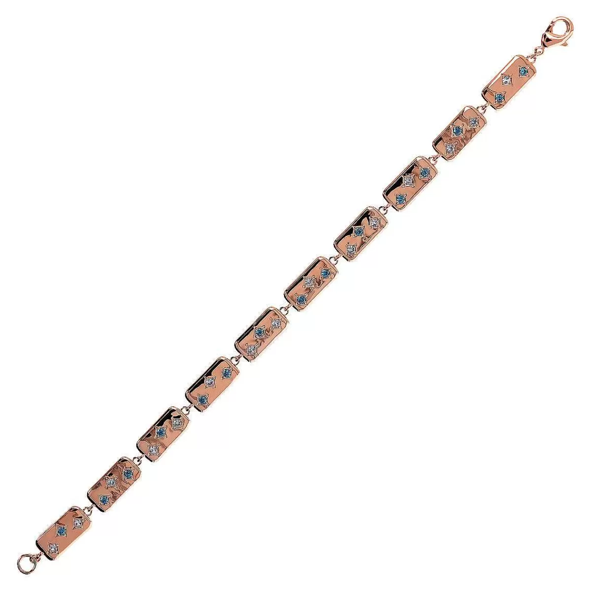 Sale Bracciale Etoile Con Elementi Rettangolari E Punti Luce In Cubic Zirconia Bracciali