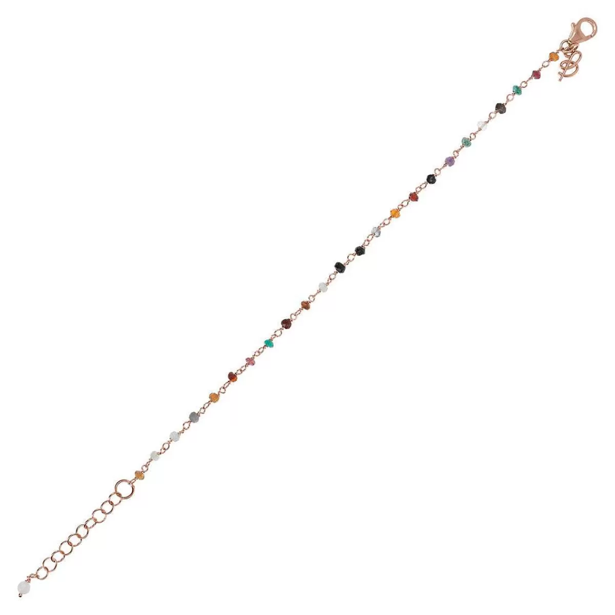 Online Bracciale Rosario Con Quarzi Multicolori Bracciali