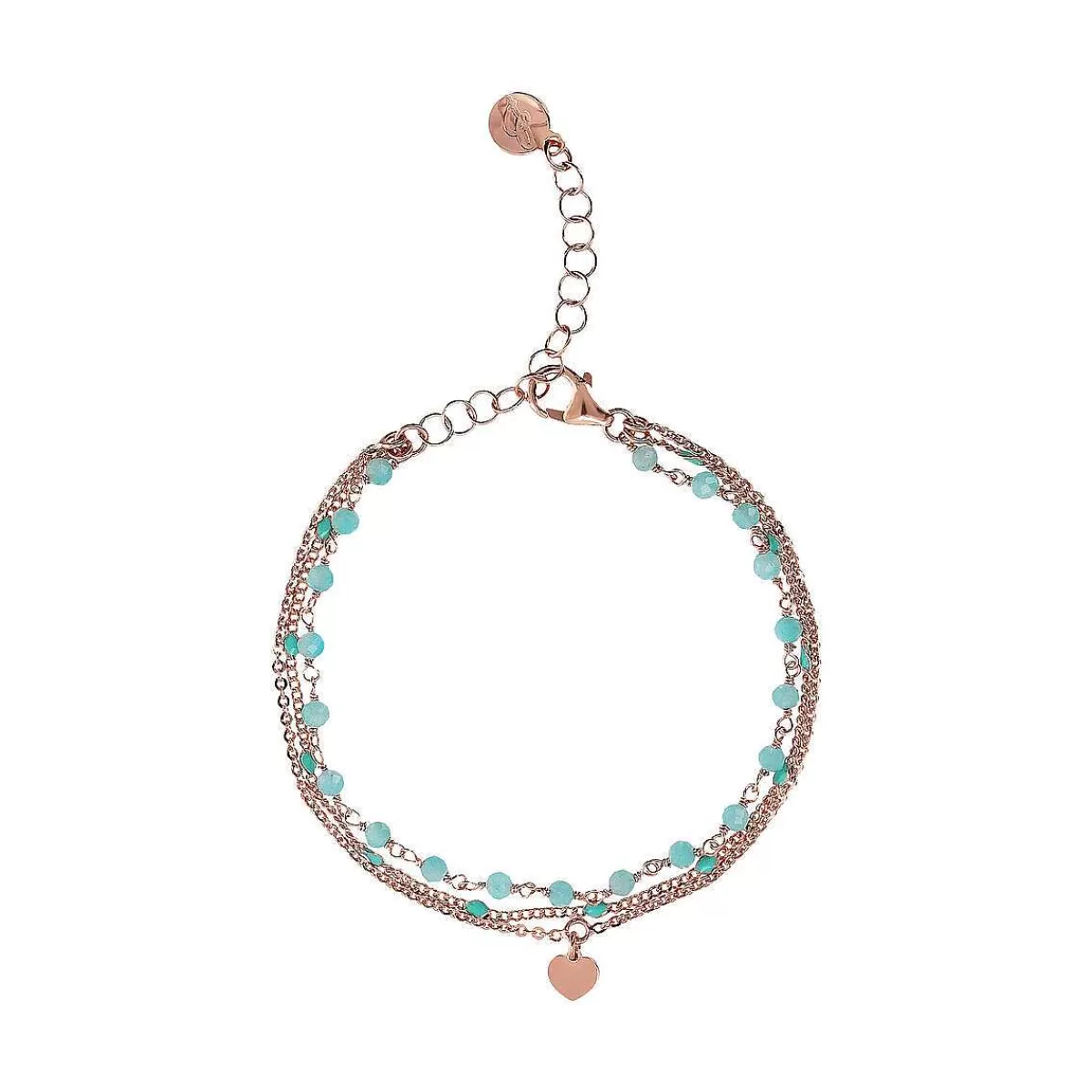 Online Bracciale Rosario Multifilo A Catena Con Smalto E Pendente Cuore Bracciali