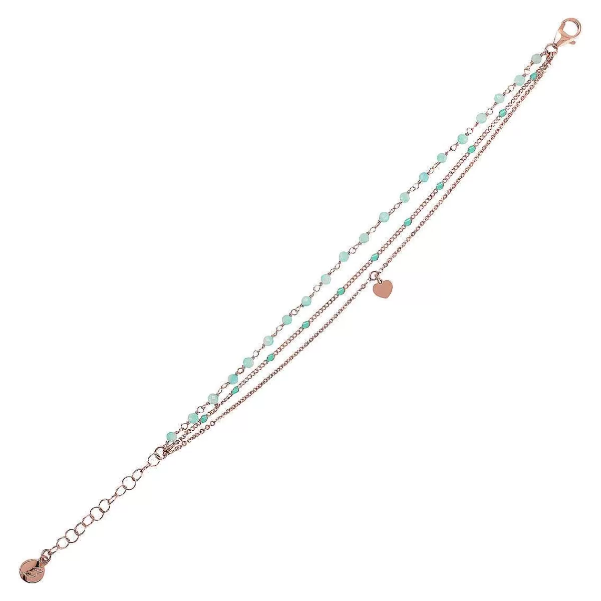 Online Bracciale Rosario Multifilo A Catena Con Smalto E Pendente Cuore Bracciali