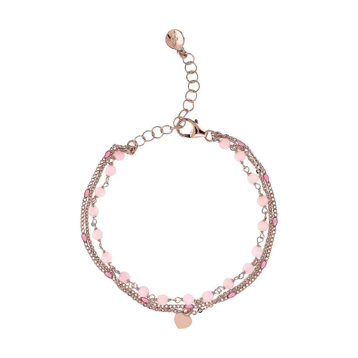 Online Bracciale Rosario Multifilo A Catena Con Smalto E Pendente Cuore Bracciali