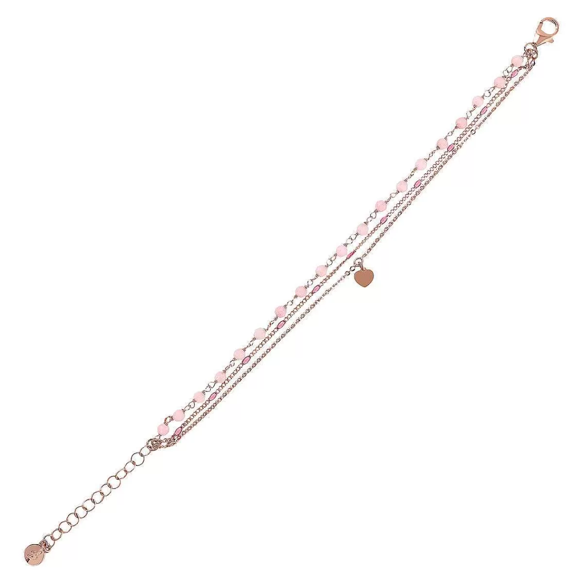 Online Bracciale Rosario Multifilo A Catena Con Smalto E Pendente Cuore Bracciali