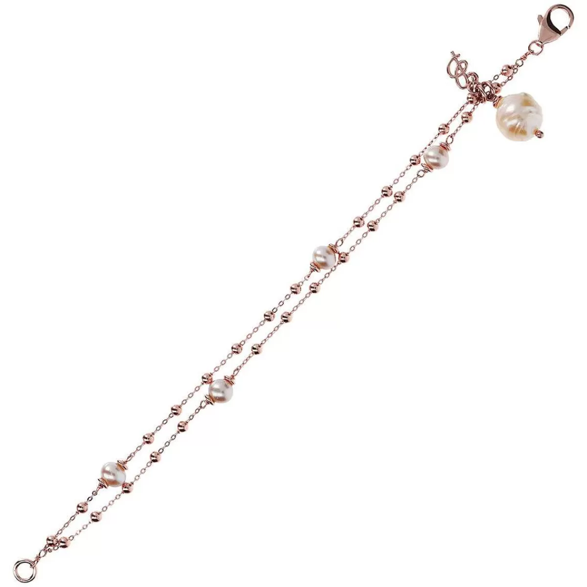 Discount Bracciale Rosario Multifilo Con Sfere E Perle Coltivate D'Acqua Dolce Ming O 6/12 Mm Bracciali