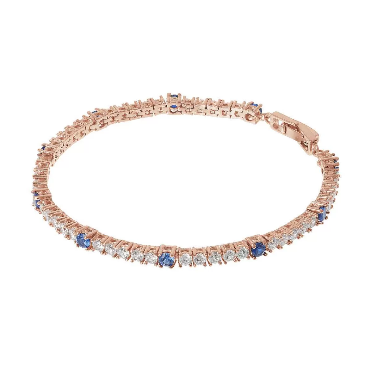 Best Sale Bracciale Tennis Bicolore Con Cubic Zirconia Bracciali