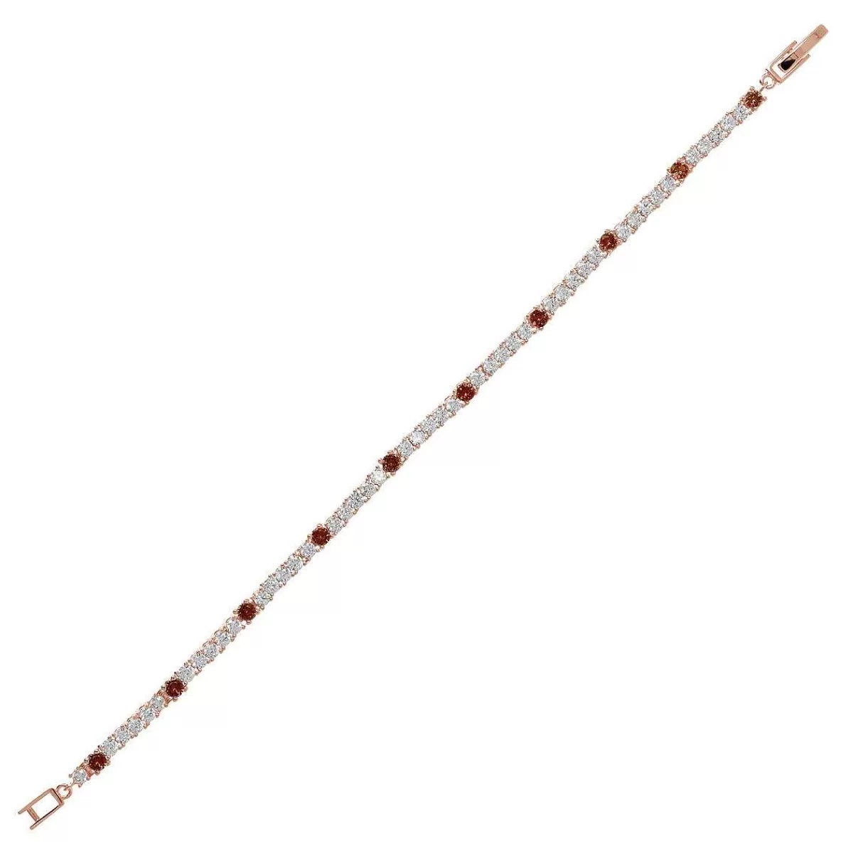Best Sale Bracciale Tennis Bicolore Con Cubic Zirconia Bracciali