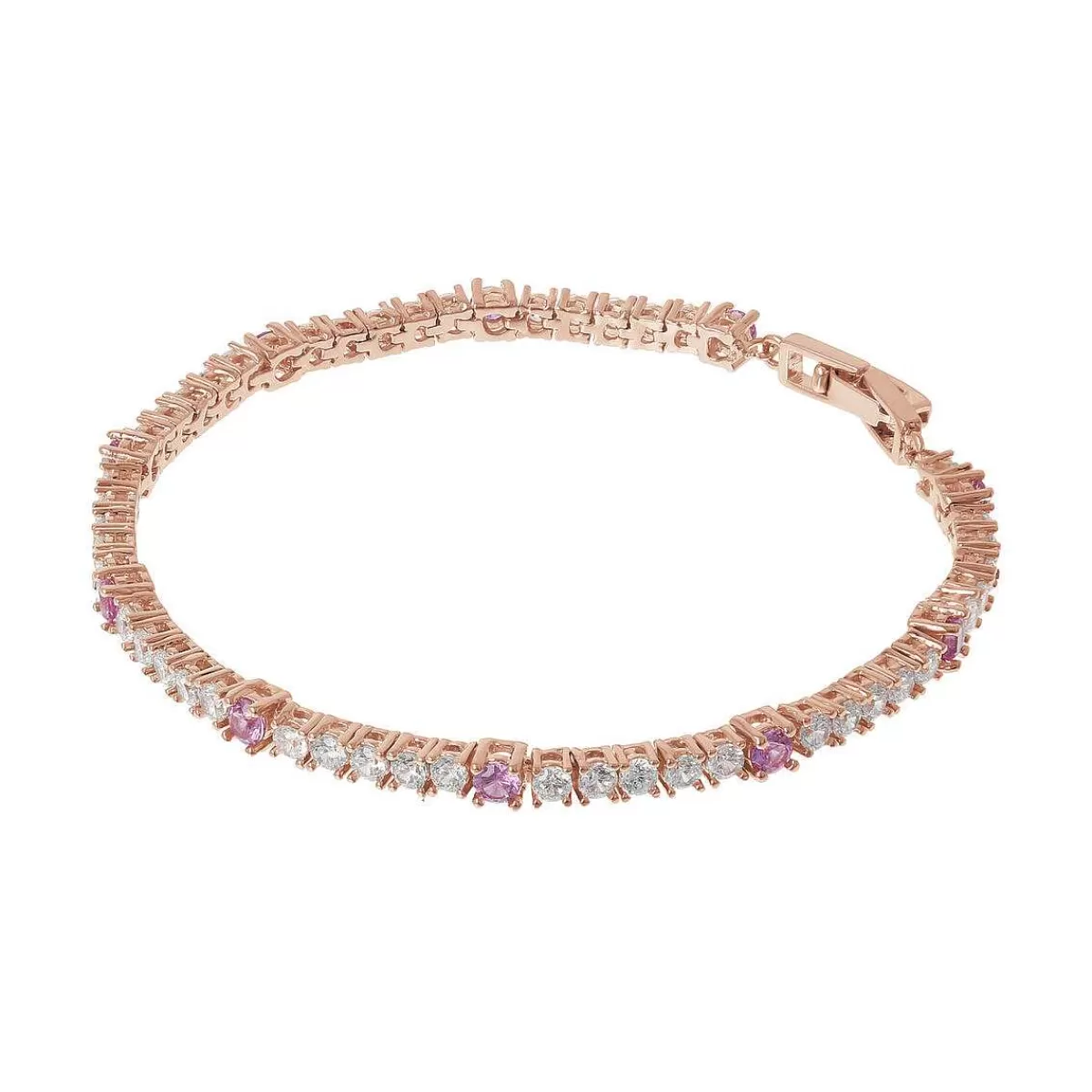 Best Sale Bracciale Tennis Bicolore Con Cubic Zirconia Bracciali