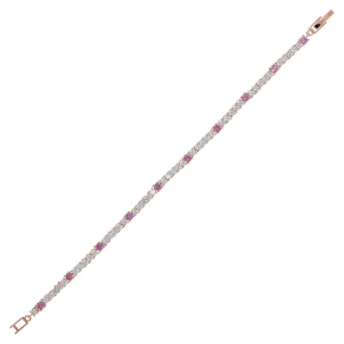 Best Sale Bracciale Tennis Bicolore Con Cubic Zirconia Bracciali