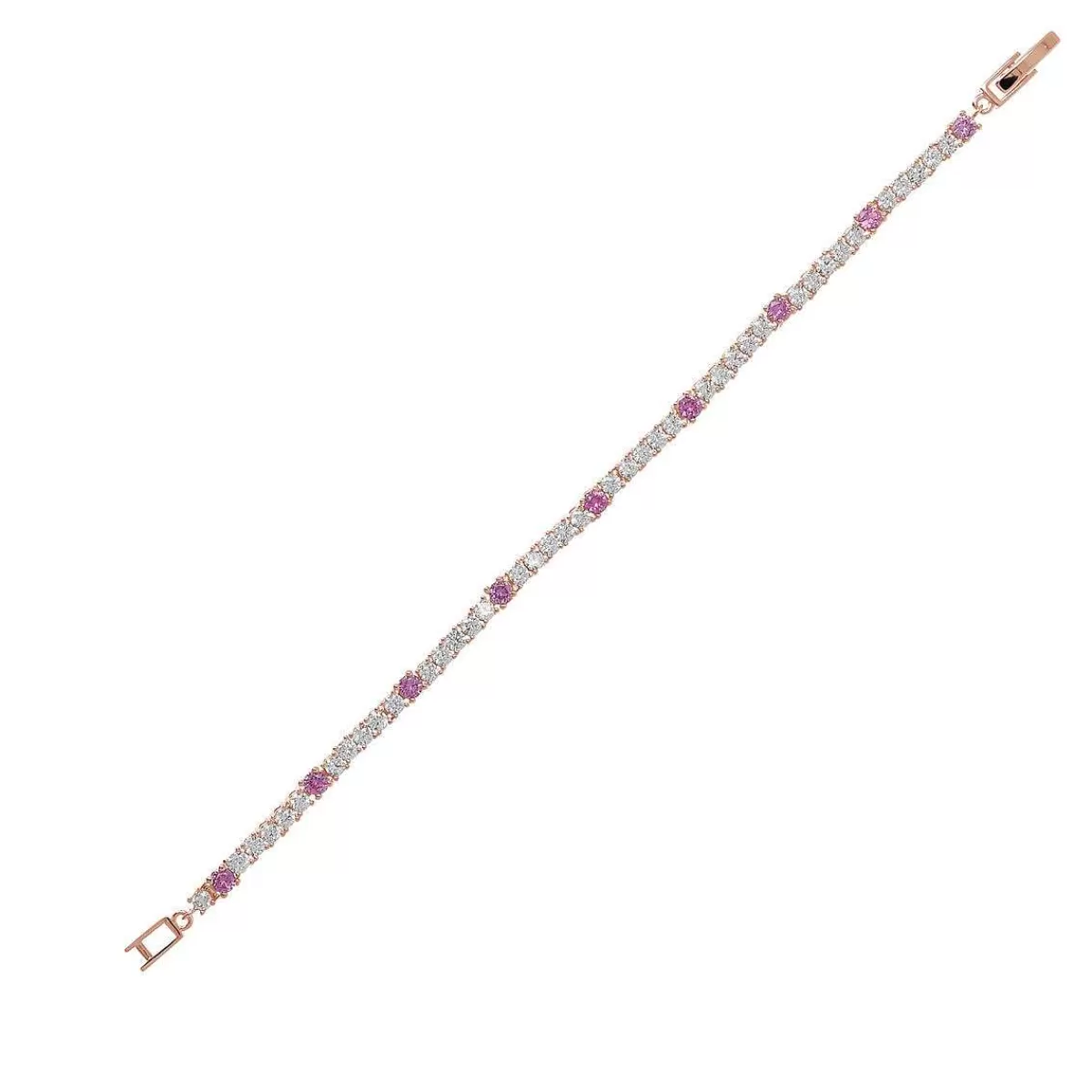 Best Sale Bracciale Tennis Bicolore Con Cubic Zirconia Bracciali