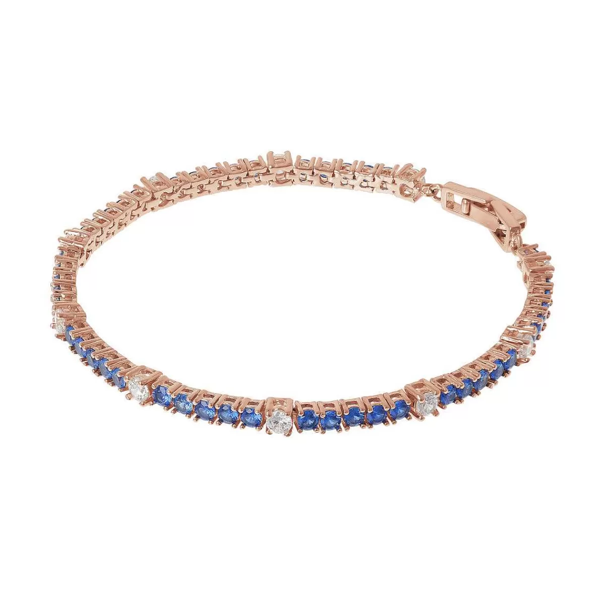 Best Sale Bracciale Tennis Bicolore Con Cubic Zirconia Bracciali