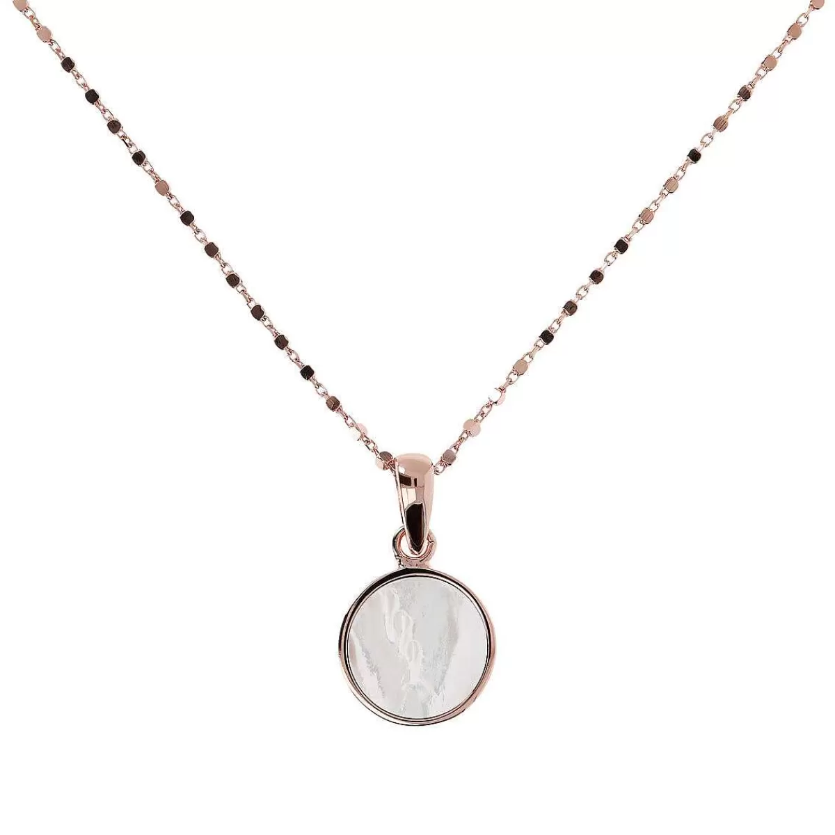 Shop Collana A Catena Cubo Con Pendente A Disco Piccolo In Pietra Naturale Collane