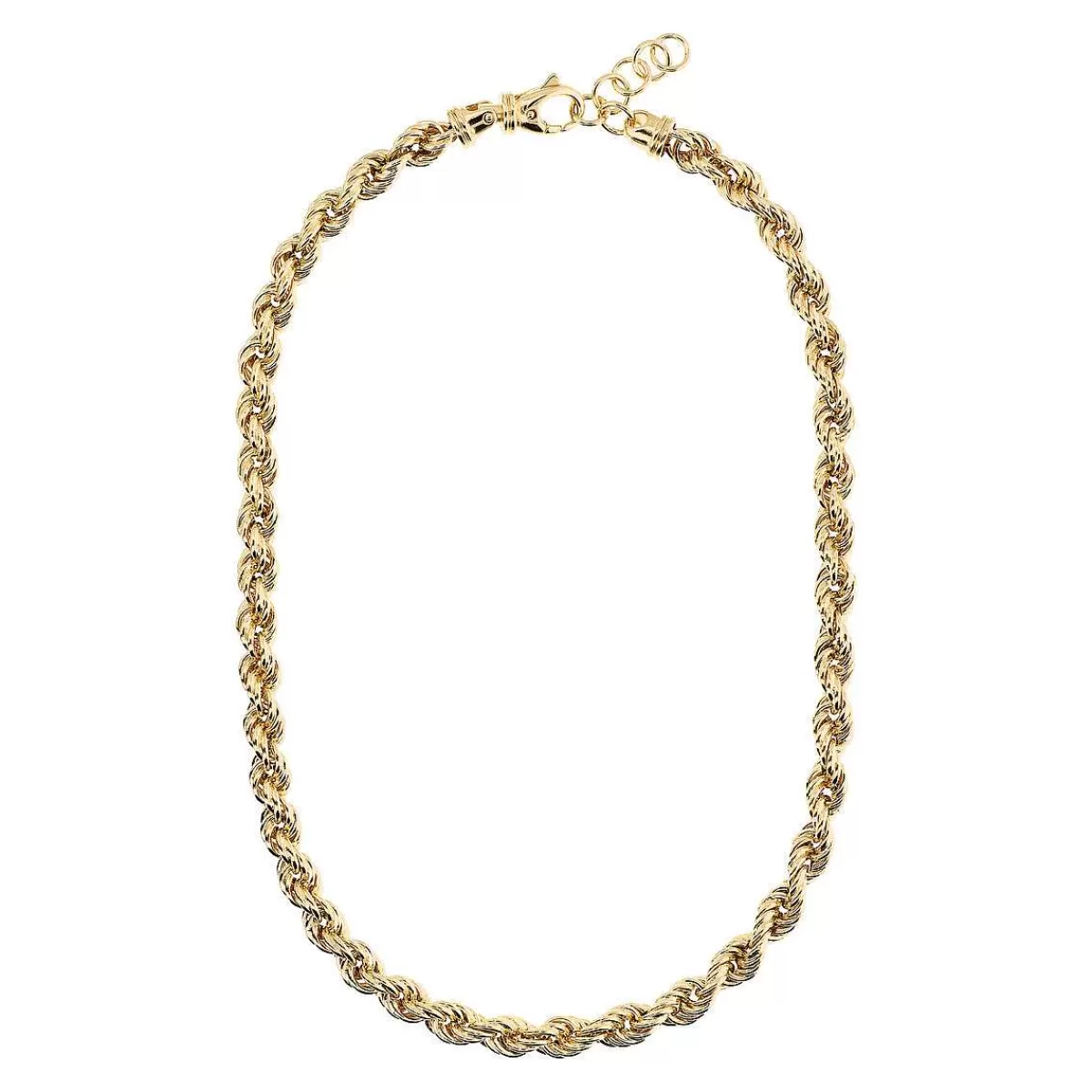 Fashion Collana A Catena In Corda Dorata Collane
