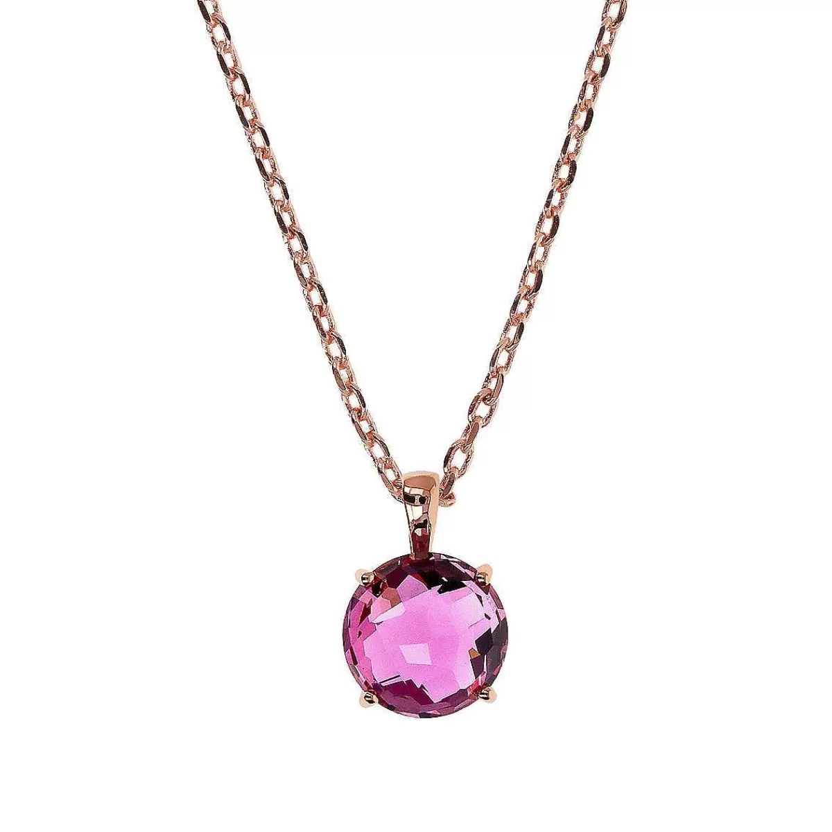 Clearance Collana A Catena Rolo Con Pendente A Prisma Con Taglio A Mosaico Collane