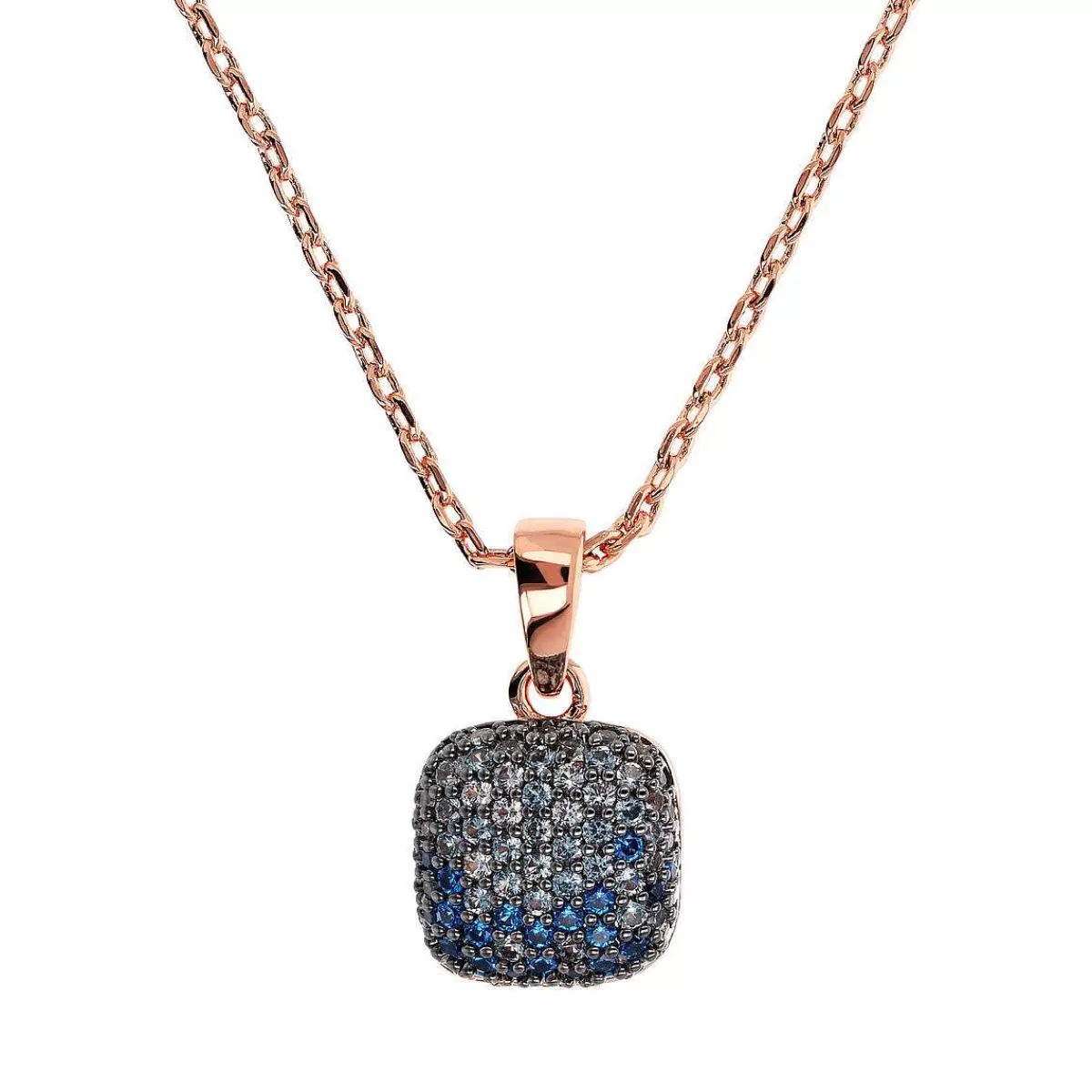 Flash Sale Collana A Catena Rolo Con Pendente Quadrato In Pave Di Zirconi Collane