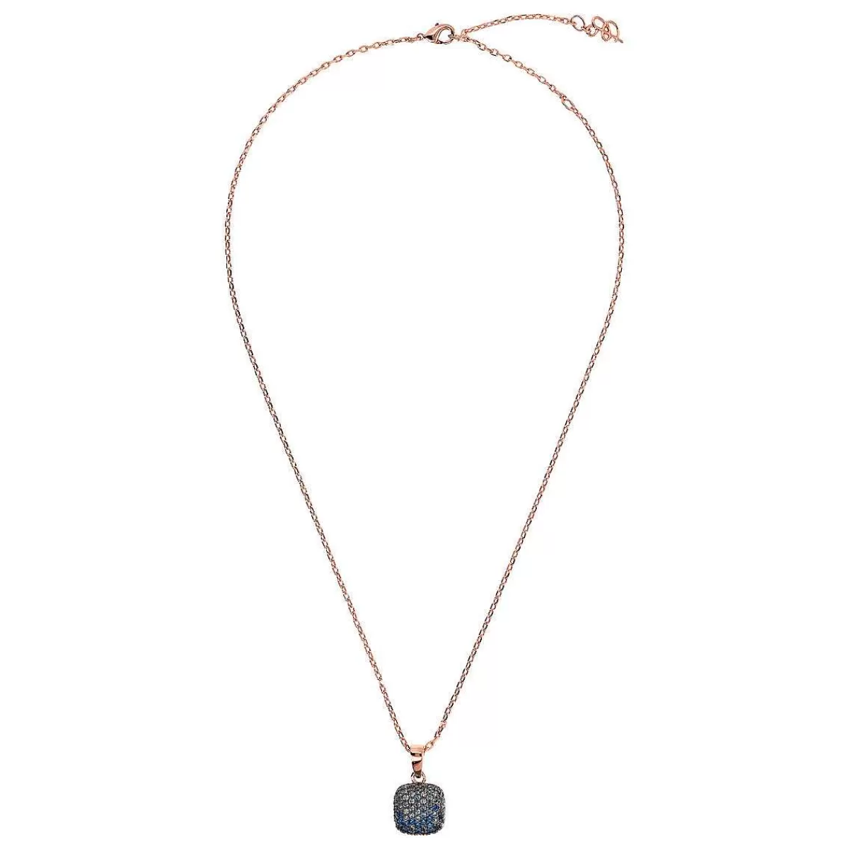 Flash Sale Collana A Catena Rolo Con Pendente Quadrato In Pave Di Zirconi Collane