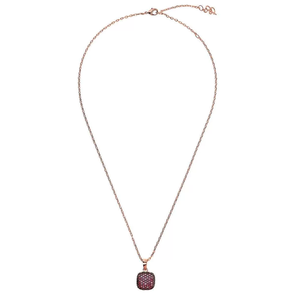 Flash Sale Collana A Catena Rolo Con Pendente Quadrato In Pave Di Zirconi Collane