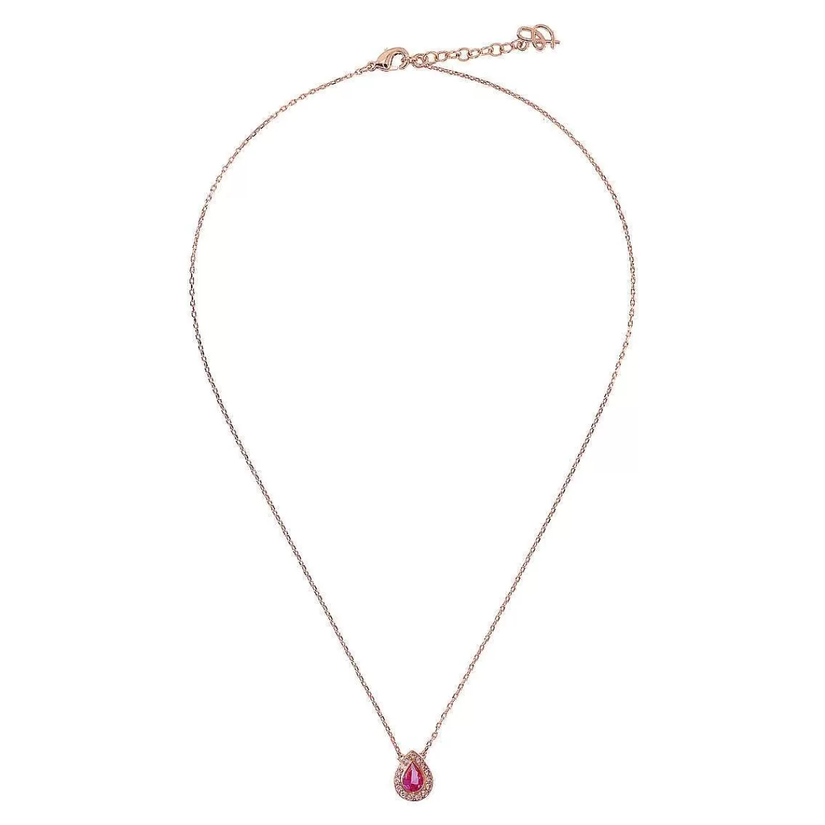 New Collana Catena Forzatina Con Pendente Goccia In Cubic Zirconia Collane