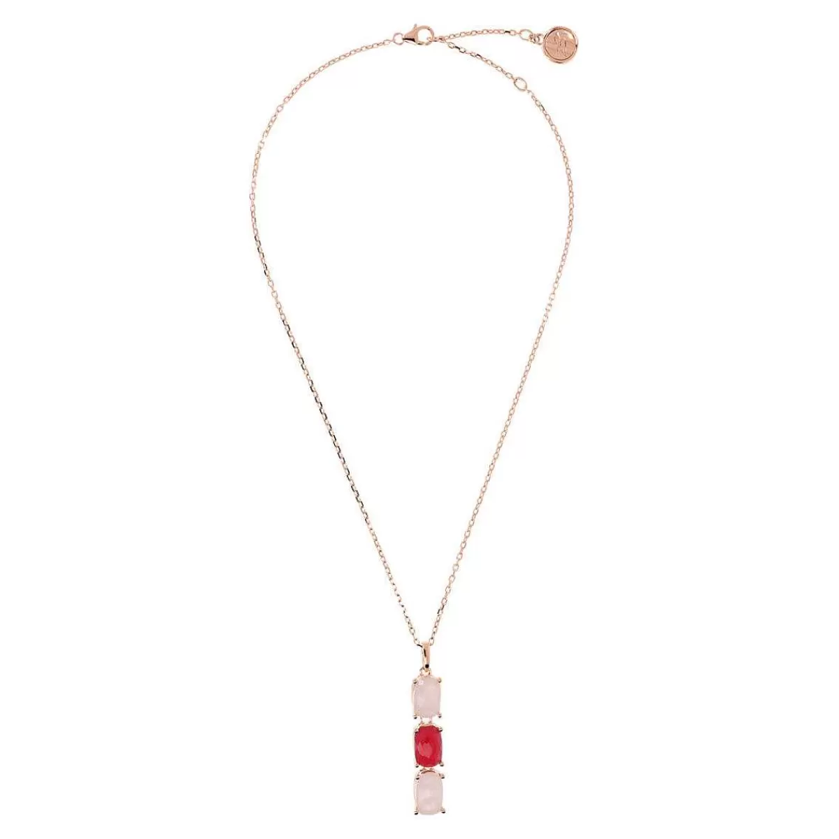 Best Sale Collana Catena Forzatina Con Pendente Ovale In Pietra Naturale Collane