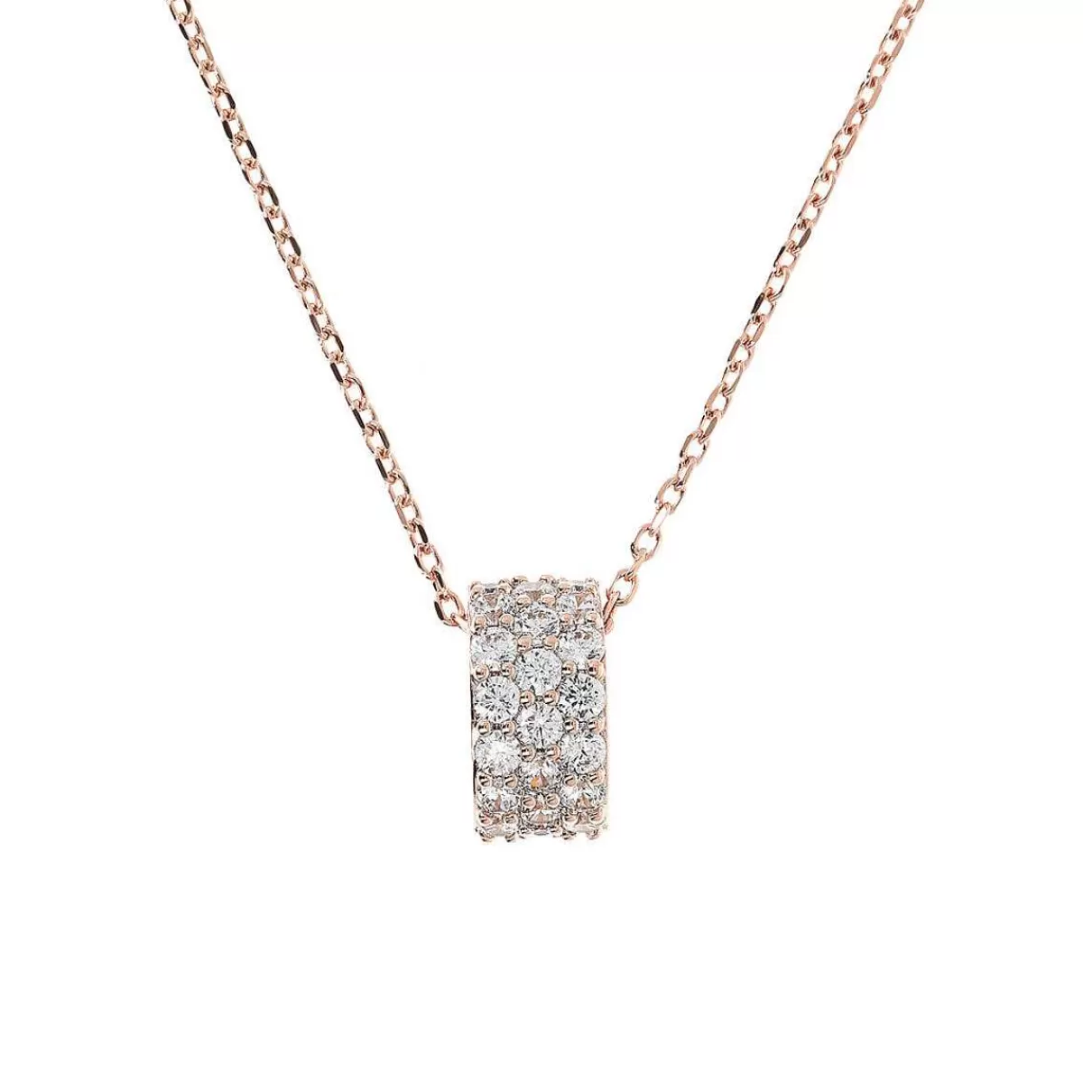 Best Sale Collana Catena Forzatina Con Pendente Pave In Spinello Nero O Cubic Zirconia Collane