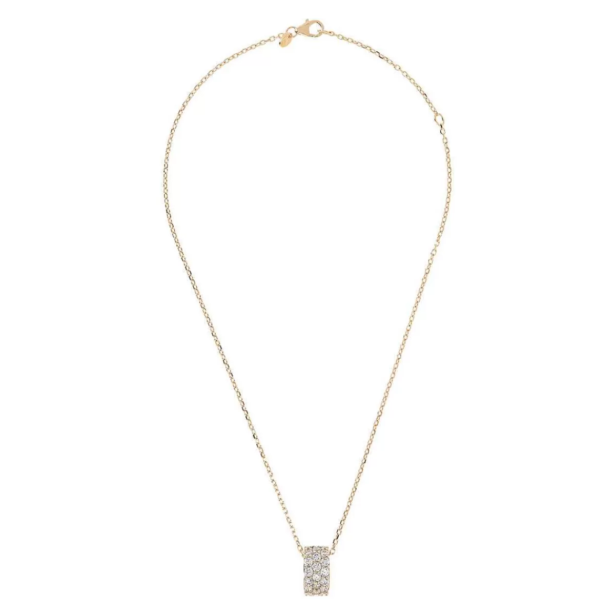 Best Sale Collana Catena Forzatina Con Pendente Pave In Spinello Nero O Cubic Zirconia Collane