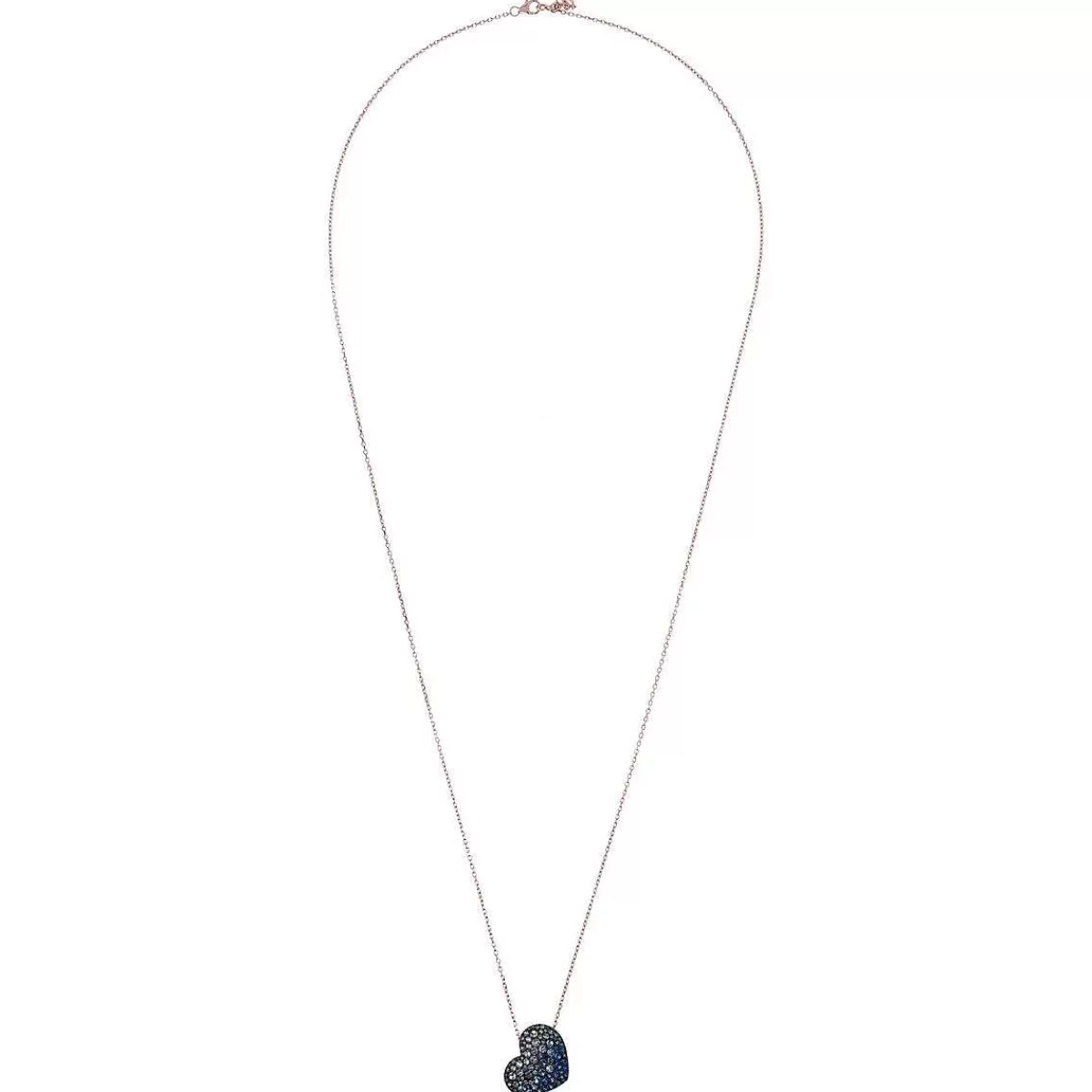 Cheap Collana Con Pendente A Cuore In Pave Di Zirconi Cubici Collane
