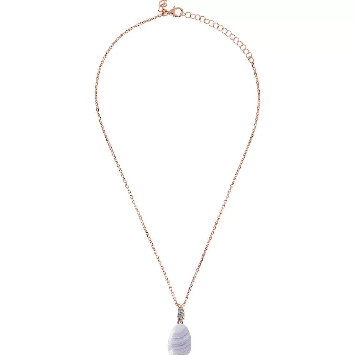 Sale Collana Con Pendente Goccia In Pietra Naturale E Cubic Zirconia Collane