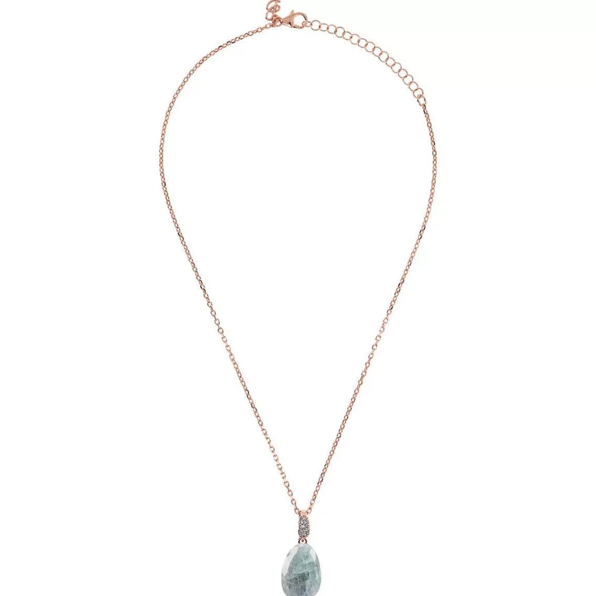 Sale Collana Con Pendente Goccia In Pietra Naturale E Cubic Zirconia Collane