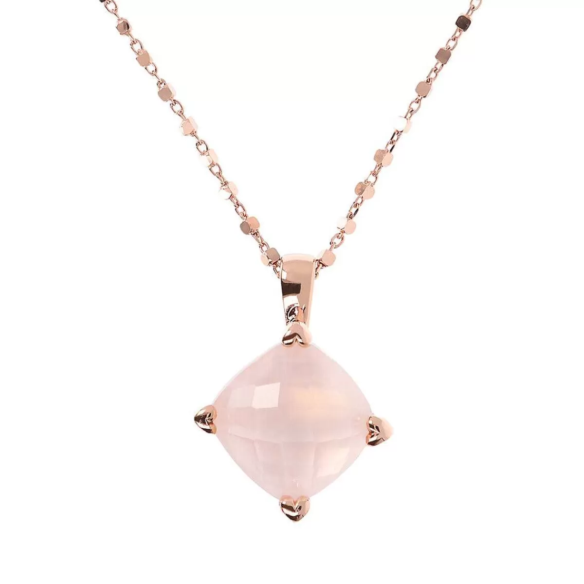 Cheap Collana Con Pendente In Pietra Naturale E Castoni A Cuore Collane