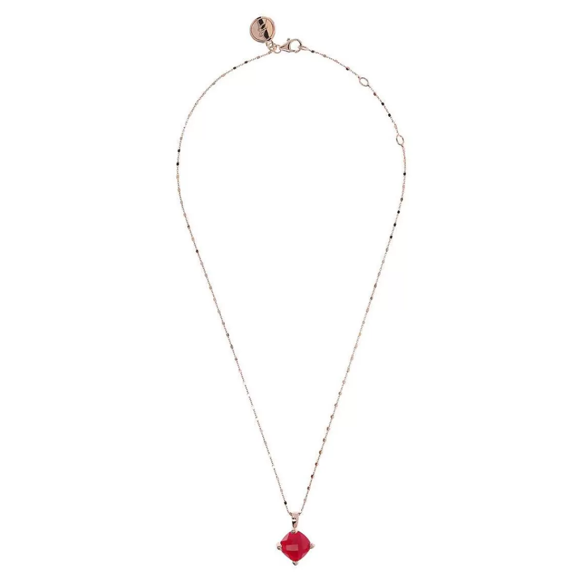 Cheap Collana Con Pendente In Pietra Naturale E Castoni A Cuore Collane