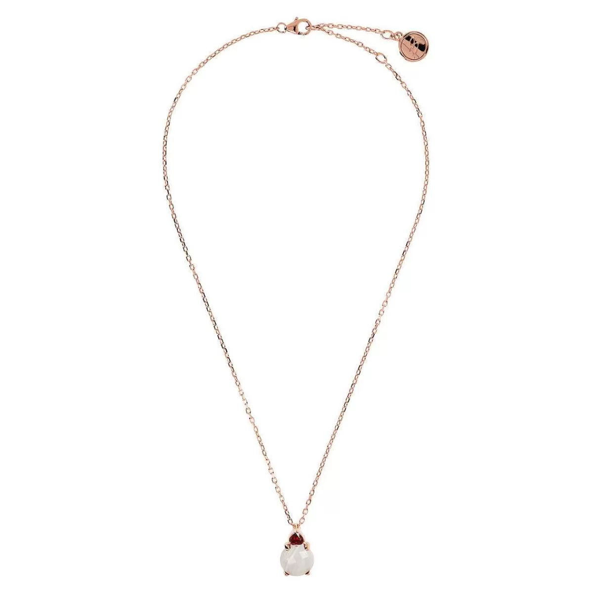 Sale Collana Con Pendente In Pietra Naturale E Cuore Di Zirconi Collane