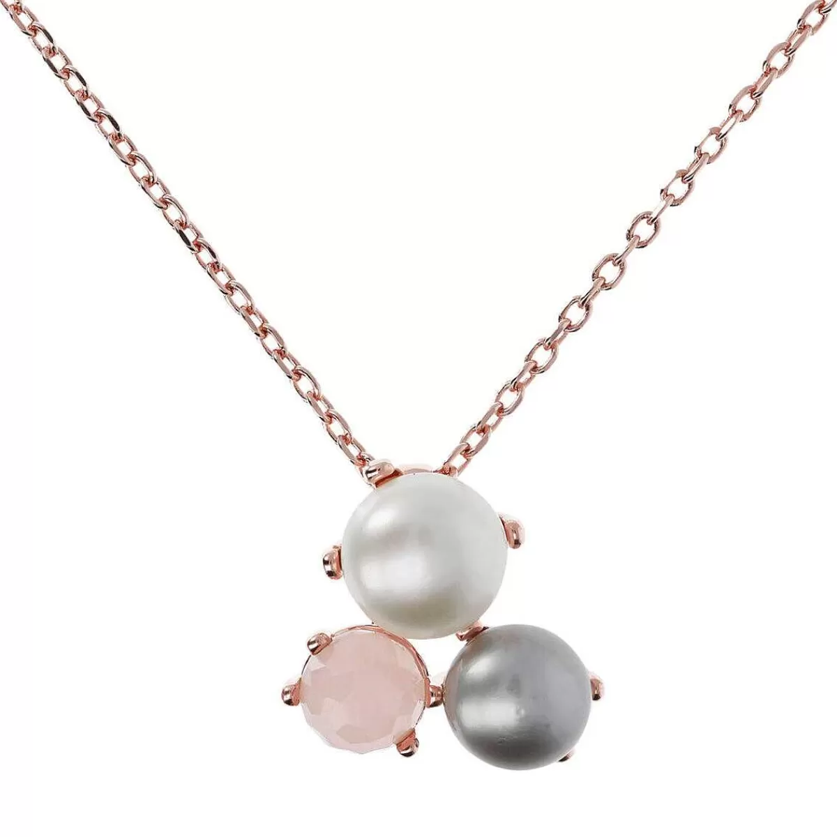 Online Collana Con Pendente Trilogy In Pietra Naturale E Perle Coltivate D'Acqua Dolce O 9/10 Mm Collane