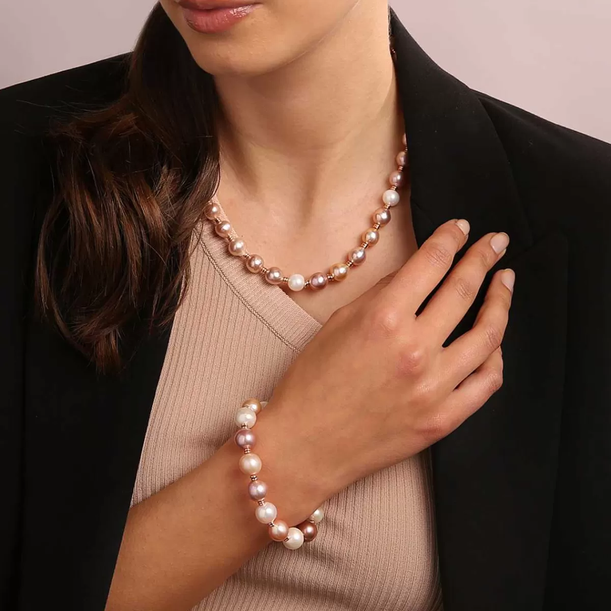 Cheap Collana Con Perle Ming Barocche D'Acqua Dolce Multicolor O 9/10 Mm Collane