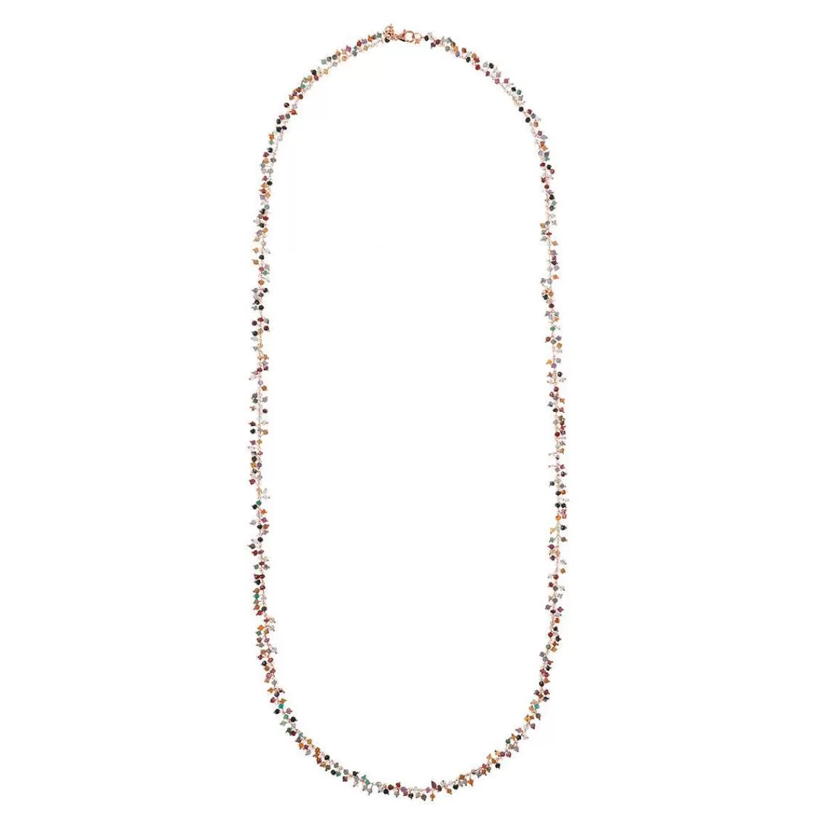 Hot Collana Con Piccoli Pendenti In Quarzo Multicolor Collane