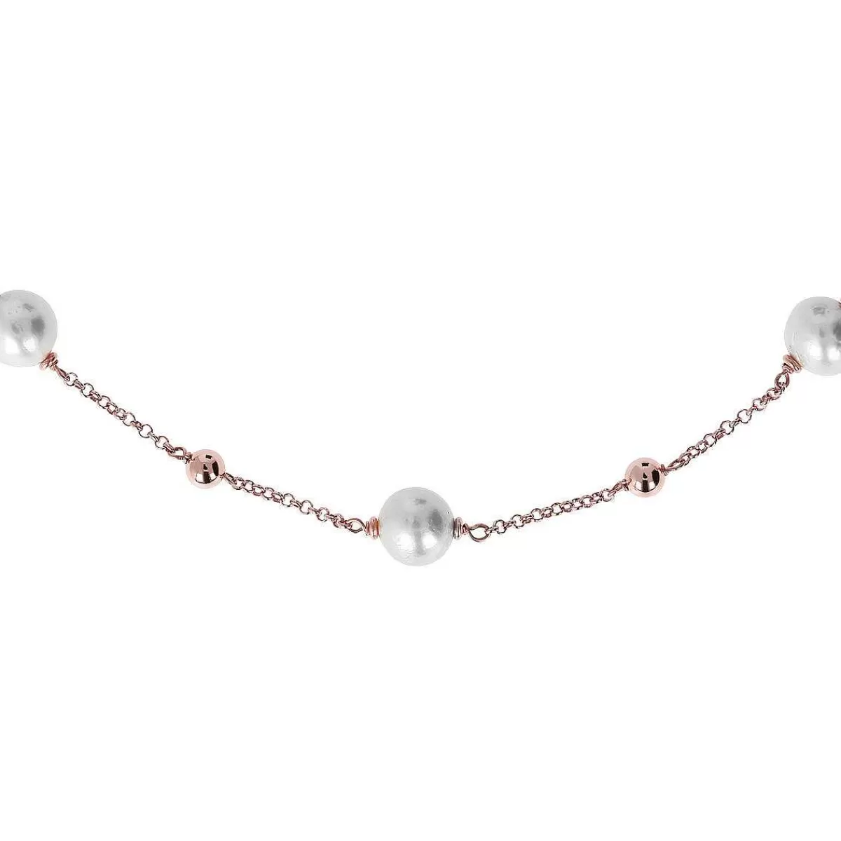 Clearance Collana Con Sfere E Perle Coltivate D'Acqua Dolce O 10 Mm Collane