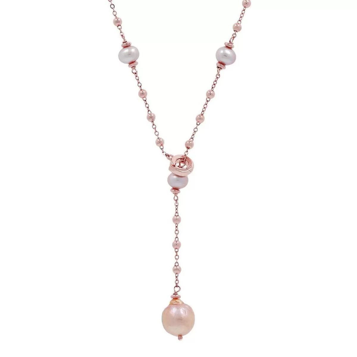 Outlet Collana Cravatta Con Perle Coltivate D'Acqua Dolce O 6/11 Mm Collane
