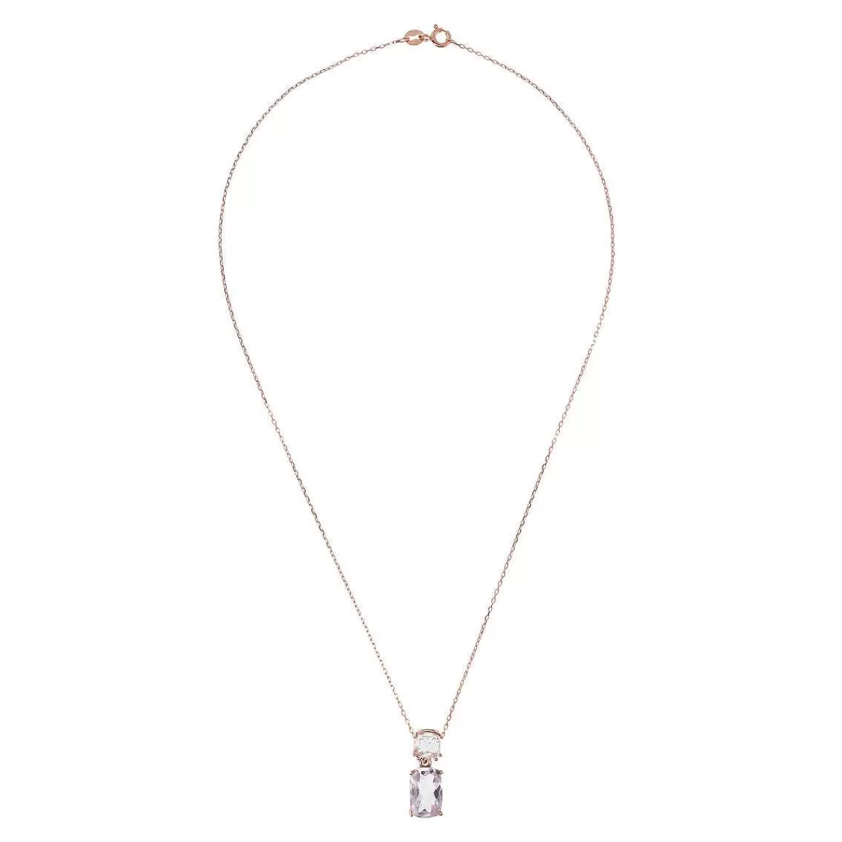 Hot Collana In Oro 9Kt Con Catena Rolo E Pendente In Pietra Naturale Collane