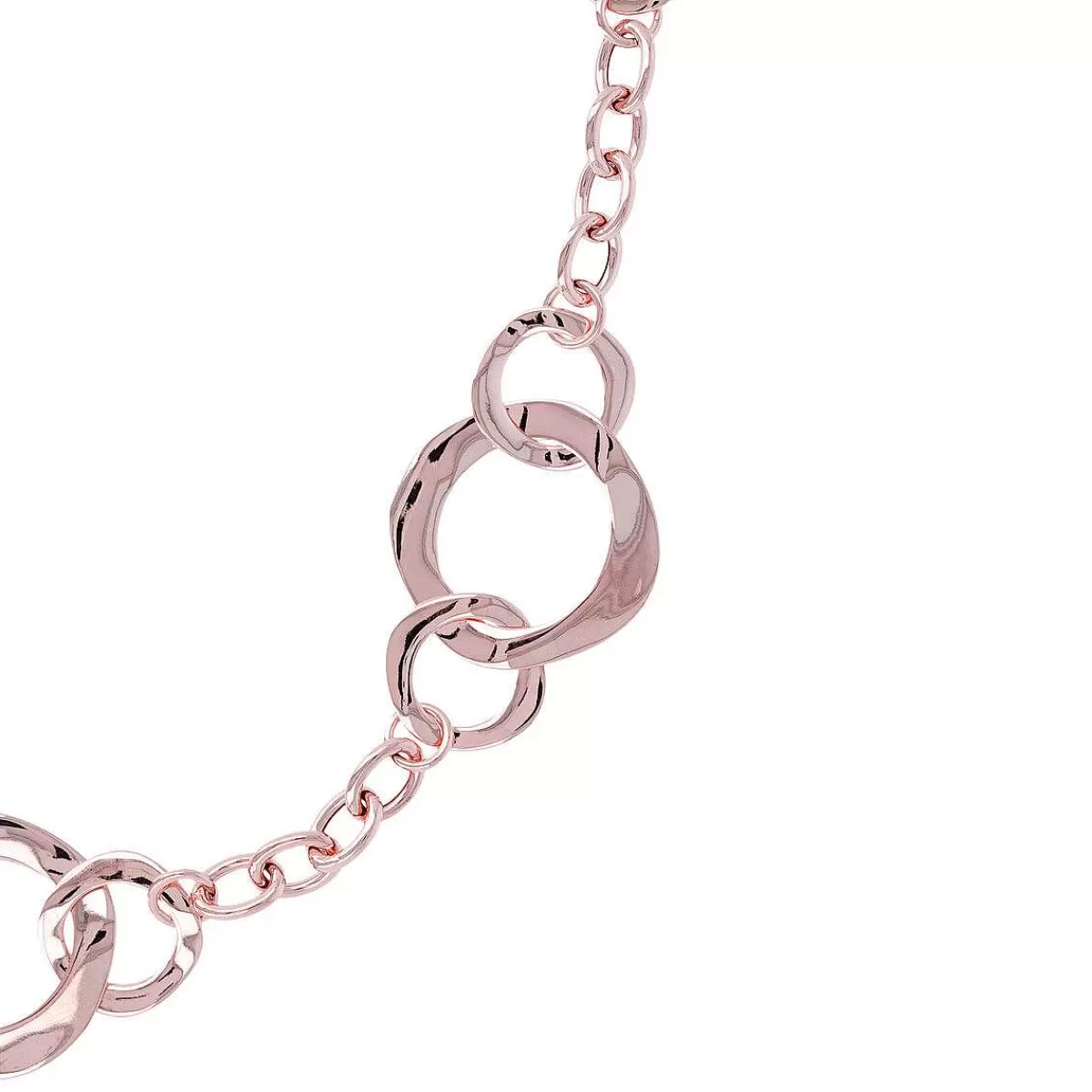 Outlet Collana Lunga Catena Rolo Con Anelli Collane