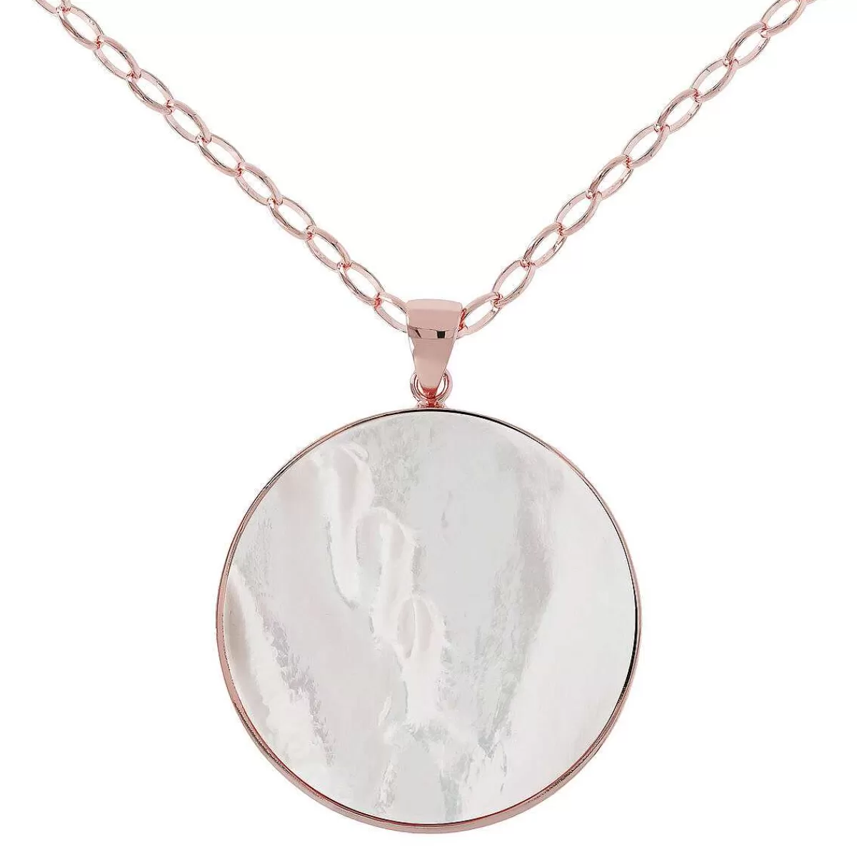 Best Collana Lunga Con Pendente A Disco Grande In Pietra Naturale Collane