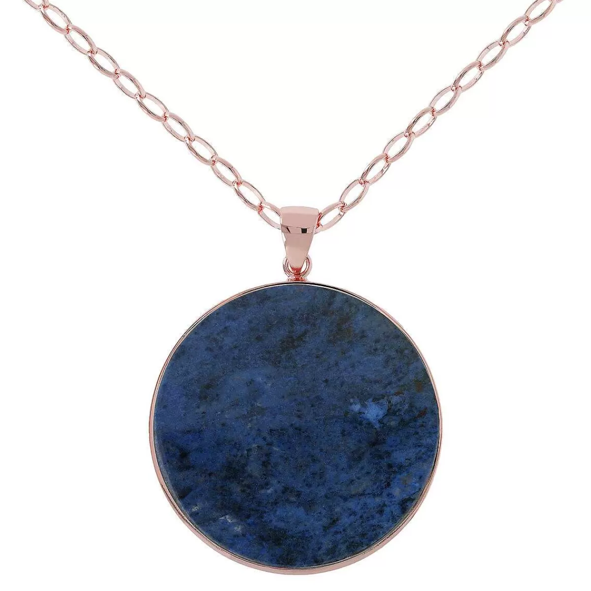 Best Collana Lunga Con Pendente A Disco Grande In Pietra Naturale Collane