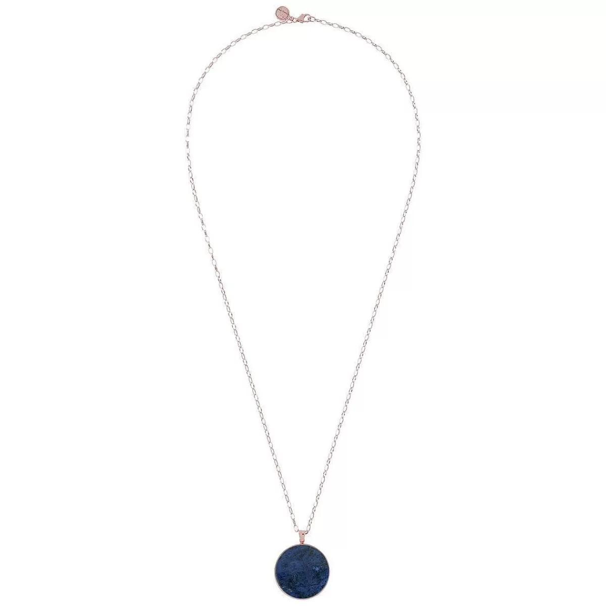 Best Collana Lunga Con Pendente A Disco Grande In Pietra Naturale Collane