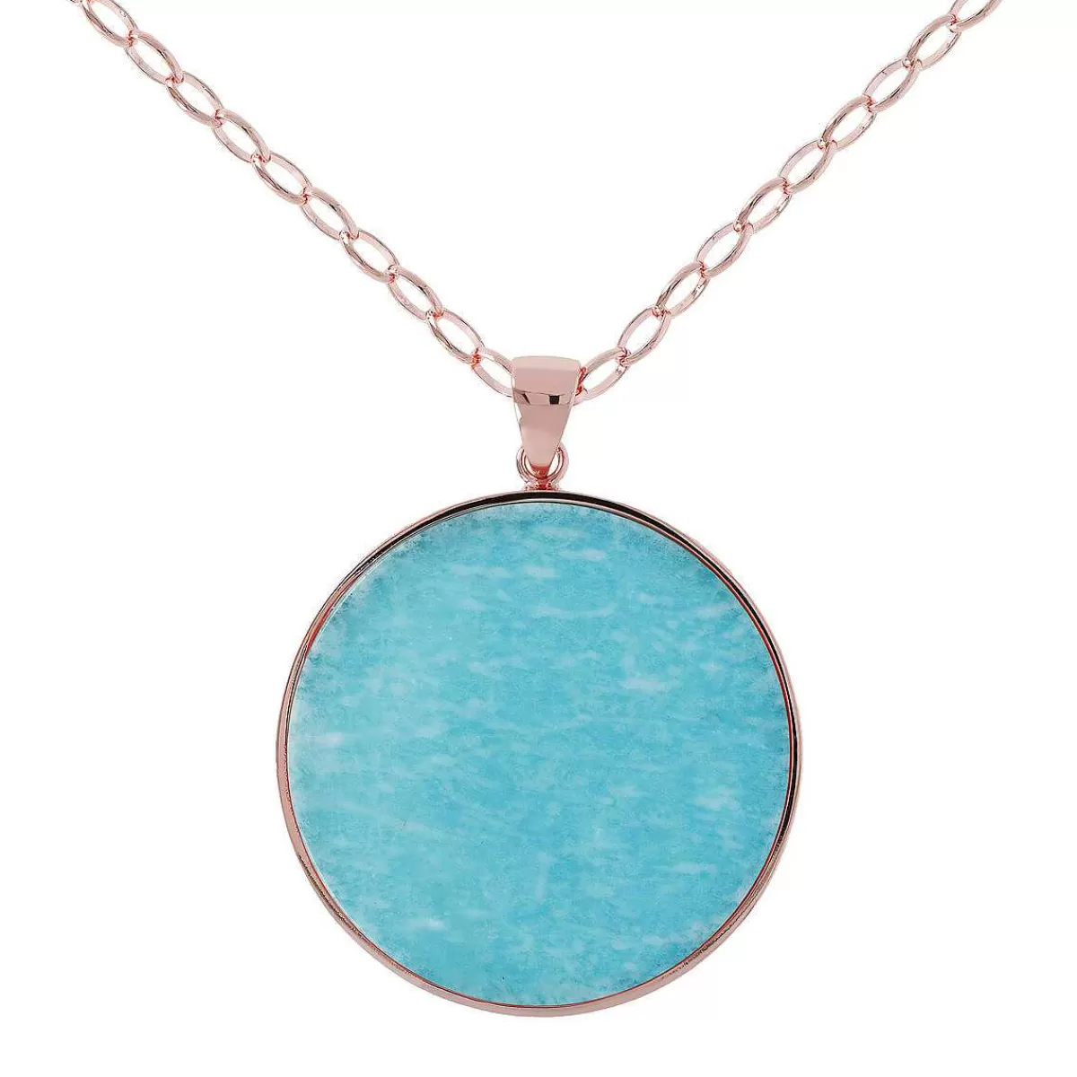 Best Collana Lunga Con Pendente A Disco Grande In Pietra Naturale Collane